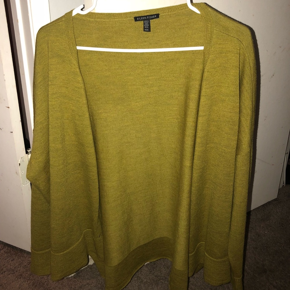 Eileen Fisher open front cardigan